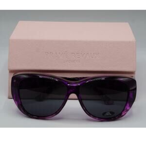 Prive Revaux Sunglasses Women The Gem Fit Purple Polarized Lenses